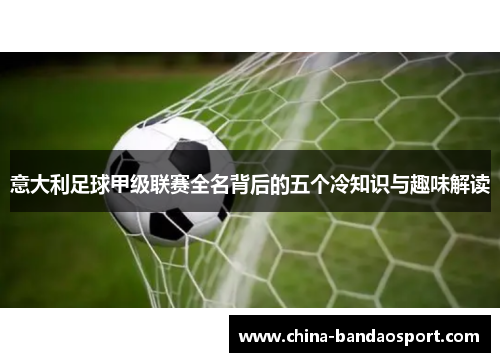 意大利足球甲级联赛全名背后的五个冷知识与趣味解读
